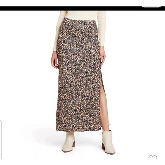Nili Lotan Dresses & Skirts - Nili Lotan Women's Target Floral Slit Maxi Skirt Size Large